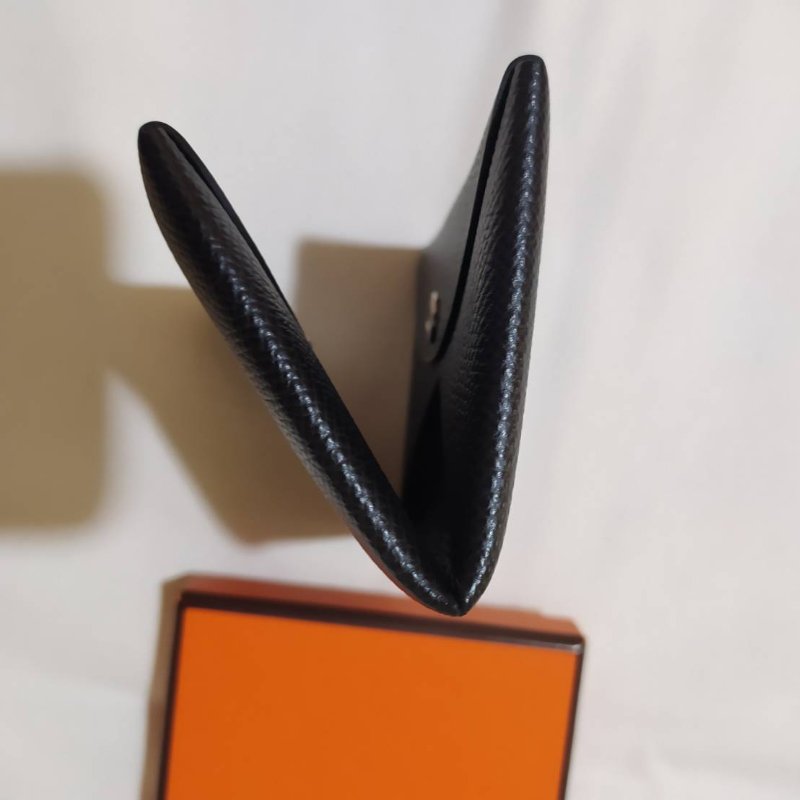 Hermes Calvi #z刻 黑色零錢包 卡包-7