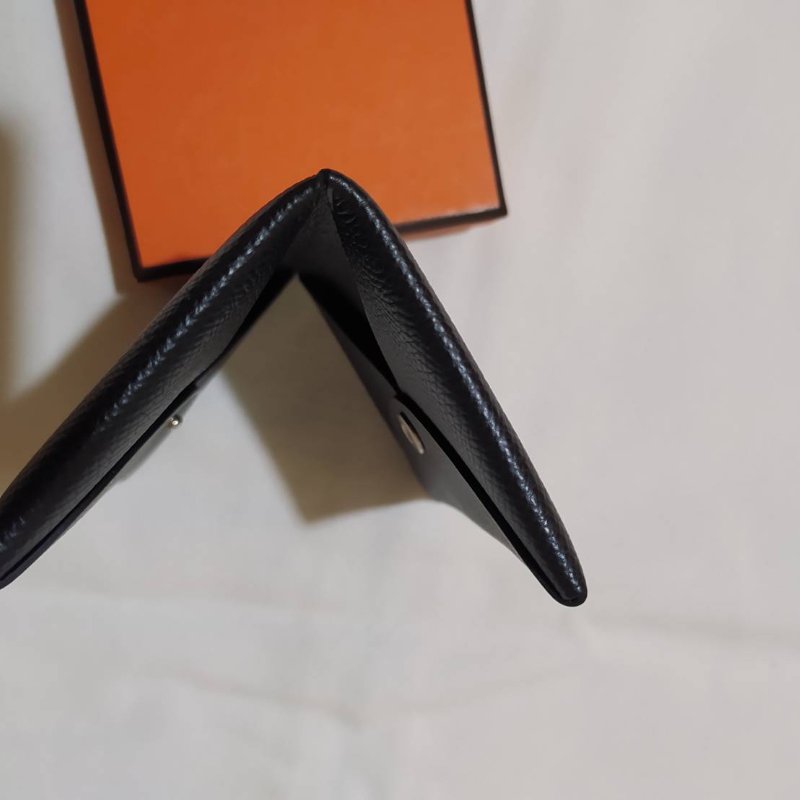 Hermes Calvi #z刻 黑色零錢包 卡包-8