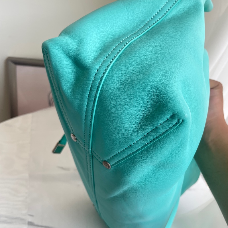 TIFFANY藍羊皮肩背購物包 托特包-15
