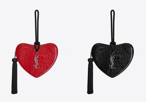 YSL手拿愛心包-3