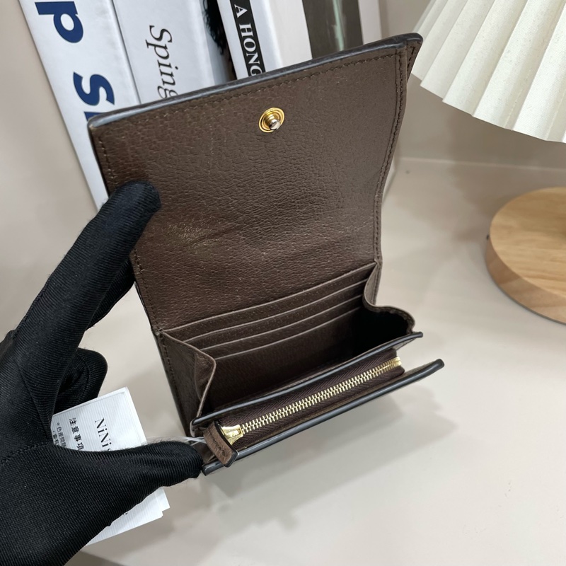 Gucci Ophidia 老花帆布掀蓋短夾-6