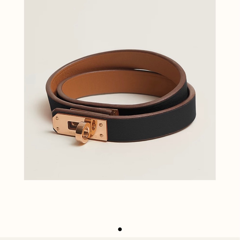 Hermes mini kelly 手環 經典黑銀 T2 甜價出-1