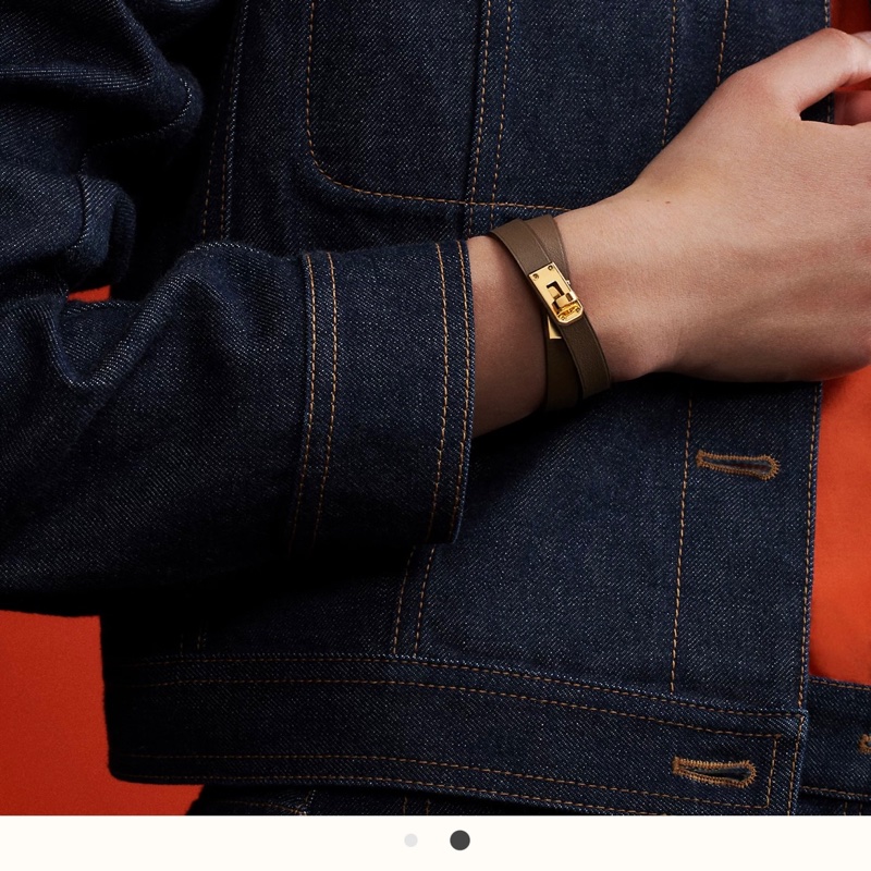 Hermes mini kelly 手環 經典黑銀 T2 甜價出-6