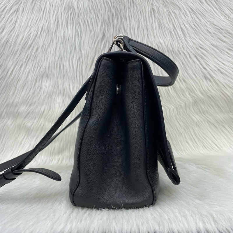 Louis Vuitton M50250黑牛皮銀轉扣Lockme II兩用包-1