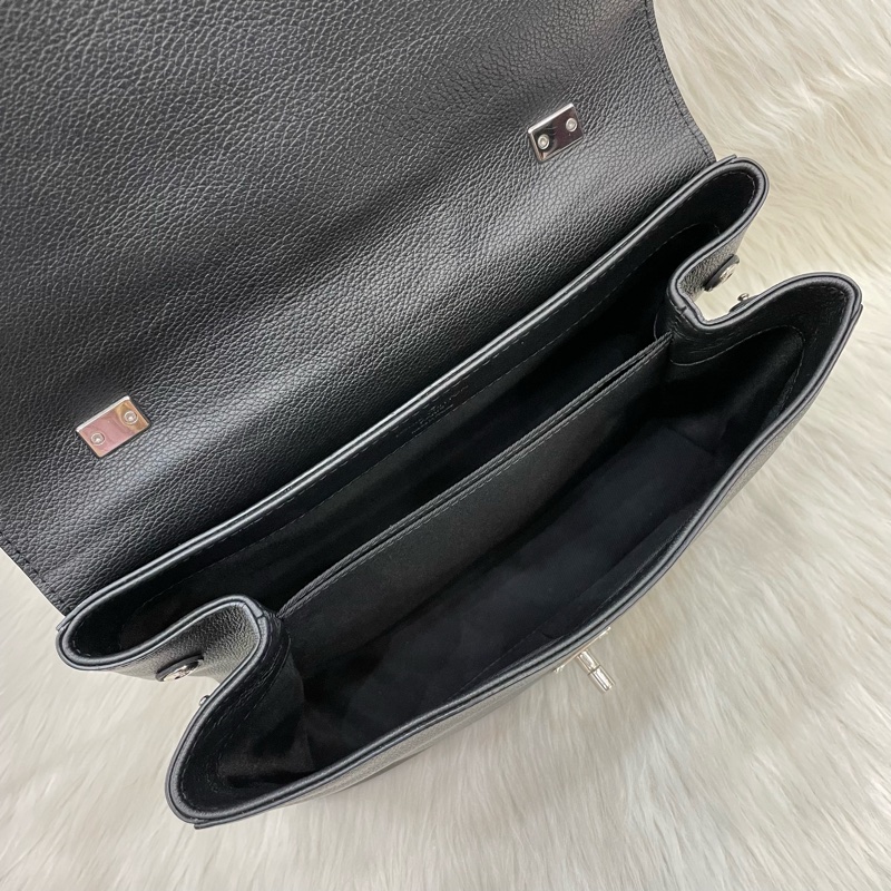 Louis Vuitton M50250黑牛皮銀轉扣Lockme II兩用包-17
