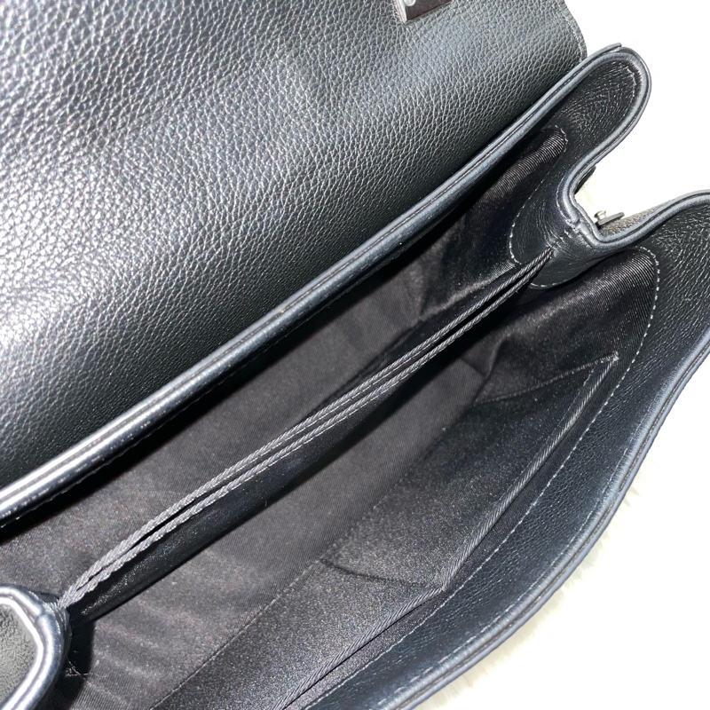 Louis Vuitton M50250黑牛皮銀轉扣Lockme II兩用包-18