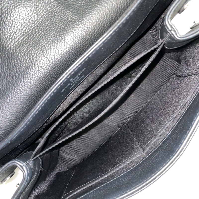 Louis Vuitton M50250黑牛皮銀轉扣Lockme II兩用包-20