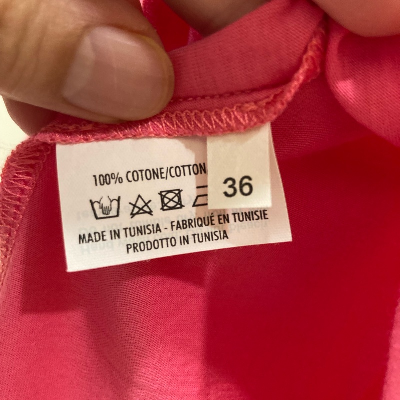 YSL桃紅色T-shirt-3