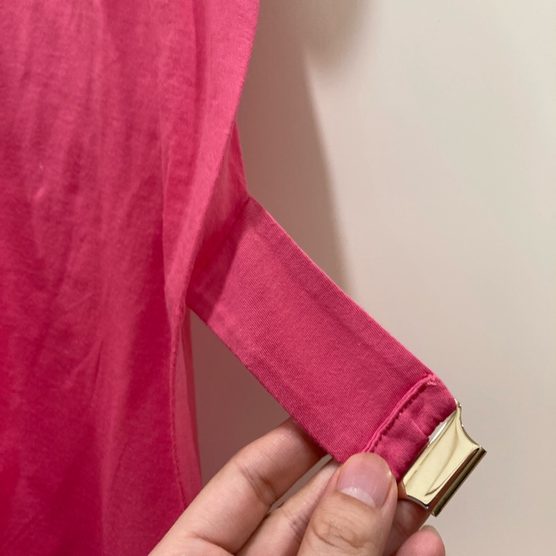 YSL桃紅色T-shirt-7