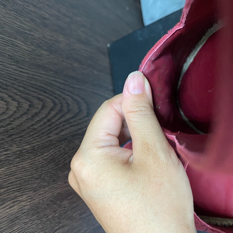 chanel 酒紅色菱格漁夫鉛筆帆布草編平底鞋-17