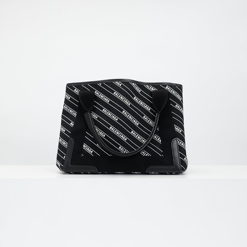 Balenciaga navy cabas S 滿版logo款✨-2