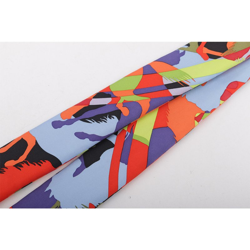 HERMES 馬剪影圖案Twilly(單條)(多色)-2