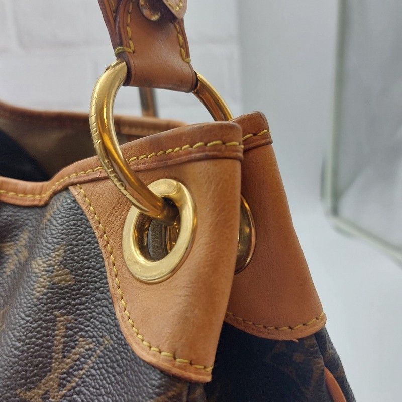 LOUIS VUITTON
 Monogram 帆布 系列金釦肩 包 GALLIERA 南瓜包 。-23