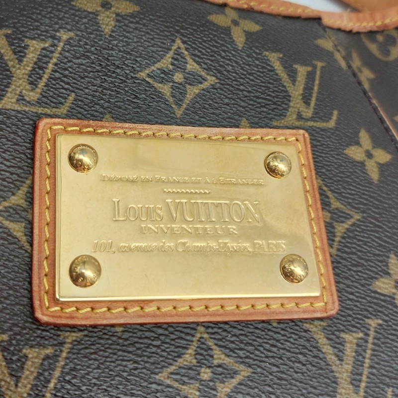 LOUIS VUITTON
 Monogram 帆布 系列金釦肩 包 GALLIERA 南瓜包 。-24