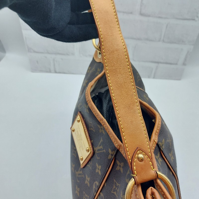 LOUIS VUITTON
 Monogram 帆布 系列金釦肩 包 GALLIERA 南瓜包 。-34