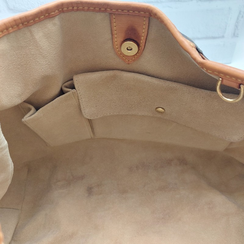 LOUIS VUITTON
 Monogram 帆布 系列金釦肩 包 GALLIERA 南瓜包 。-37