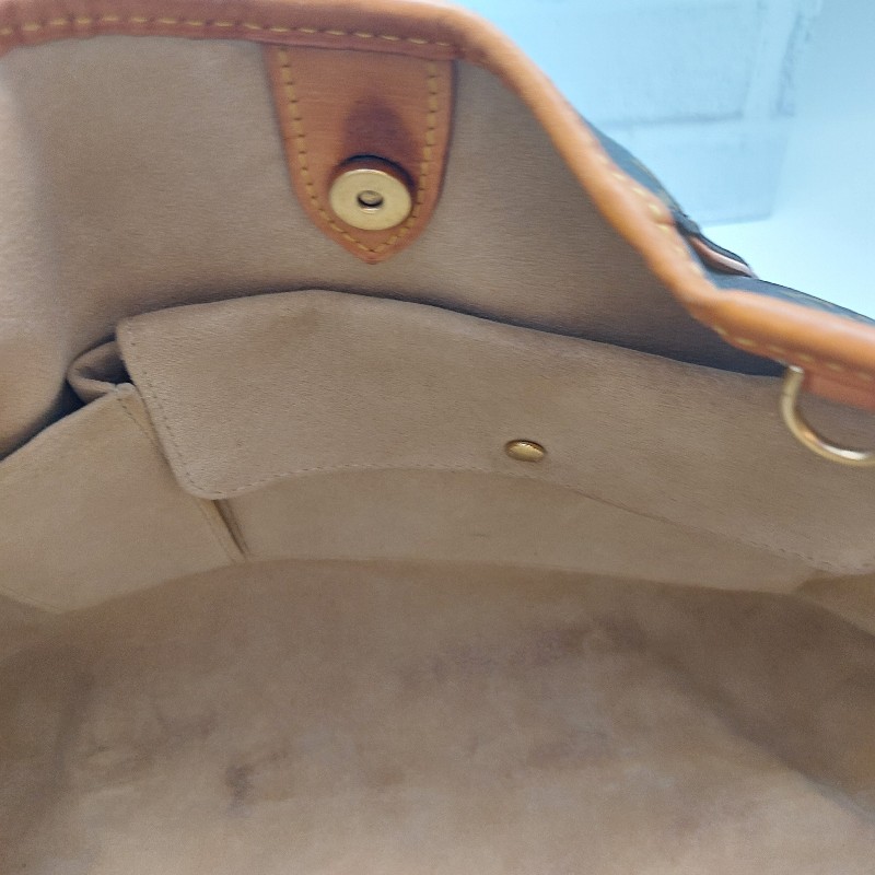 LOUIS VUITTON
 Monogram 帆布 系列金釦肩 包 GALLIERA 南瓜包 。-38