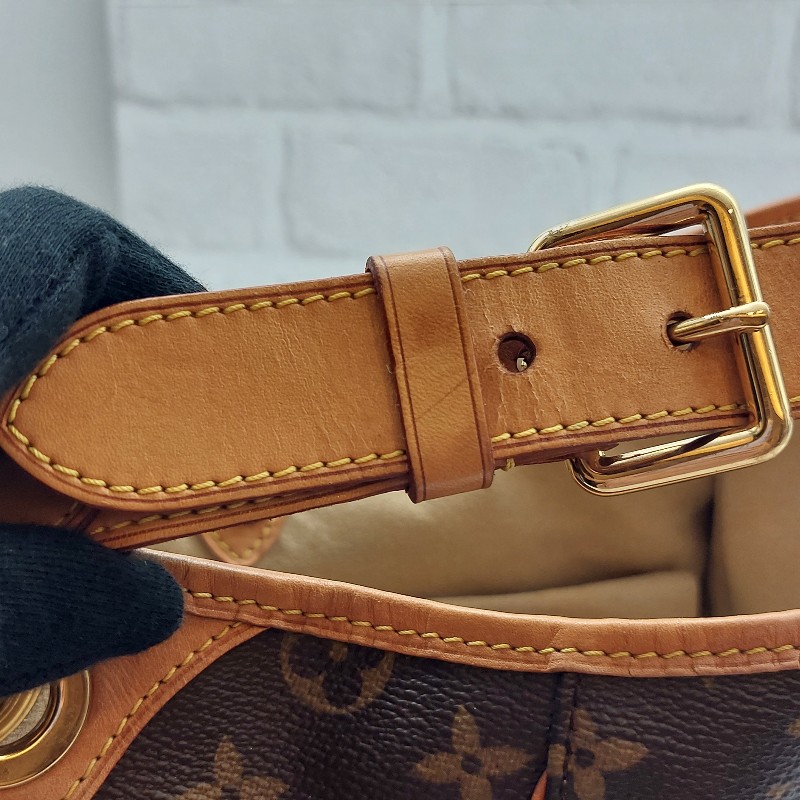 LOUIS VUITTON
 Monogram 帆布 系列金釦肩 包 GALLIERA 南瓜包 。-40