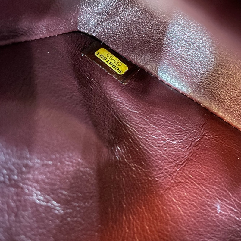 Chanel A01112黑羊皮金釦Coco 25口蓋包Classic Flap-23