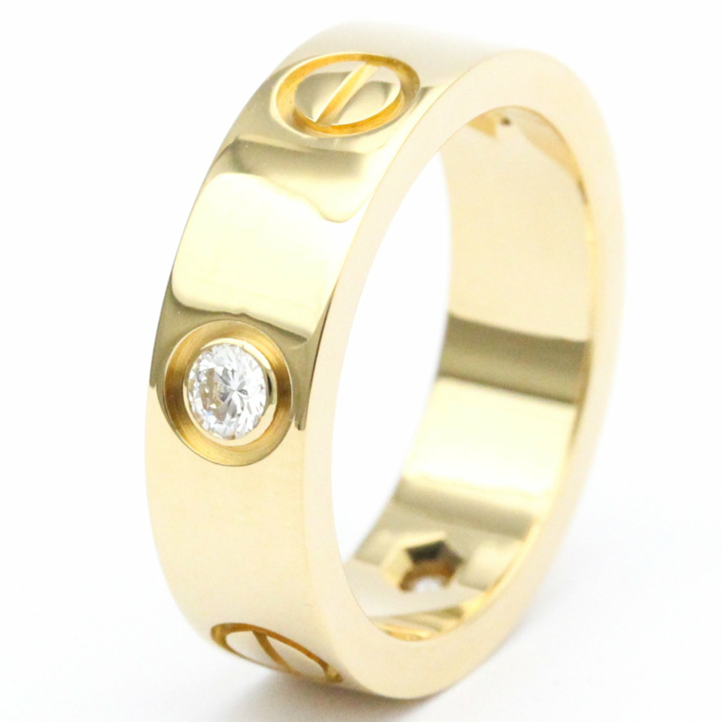 【日本直送】卡地亞週年紀念戒指黃金(18K)時尚鑽石戒指金-1