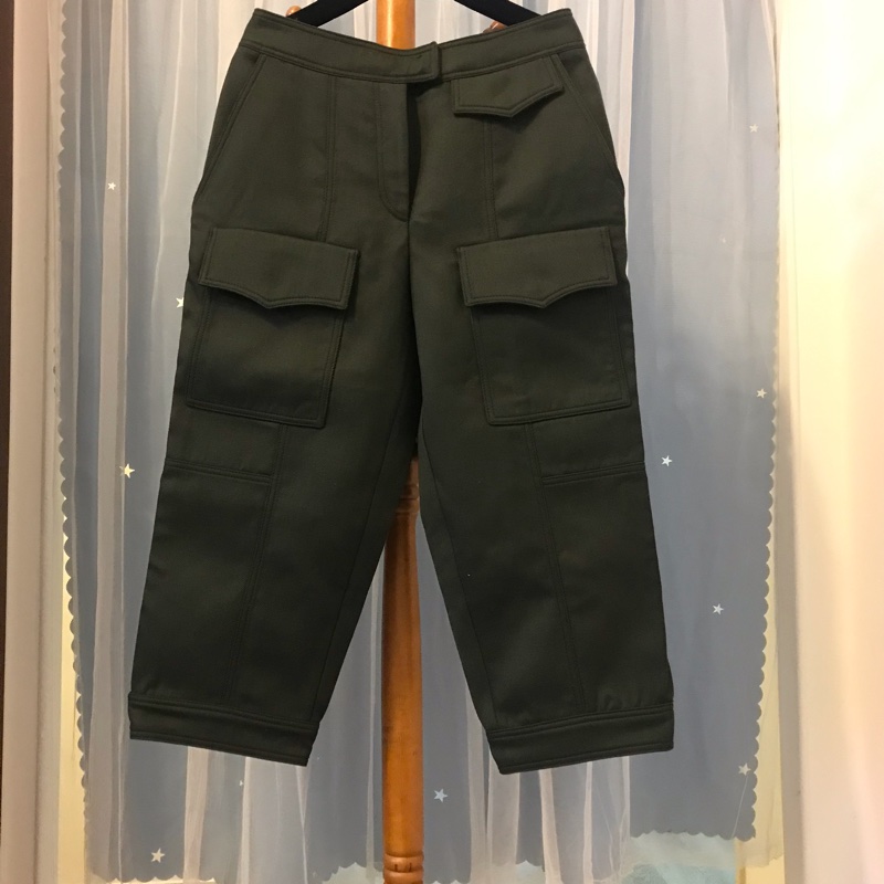 26) Andrew GN名品軍綠色七分褲 約9成新-0