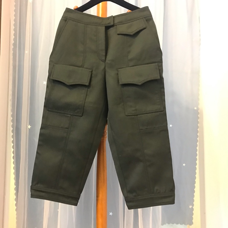 26) Andrew GN名品軍綠色七分褲 約9成新-1