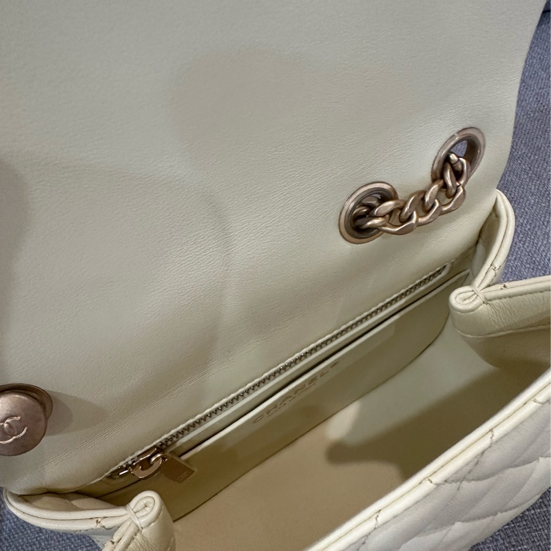 Chanel 23S山茶花方胖子 小雞黃色💛-10