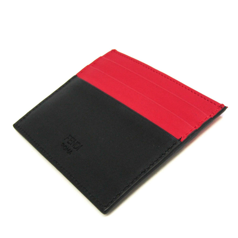 【日本直送】Fendi 商務卡包 Bag Bugs 7M0164 皮革卡包黑色、紅色、黃色-1