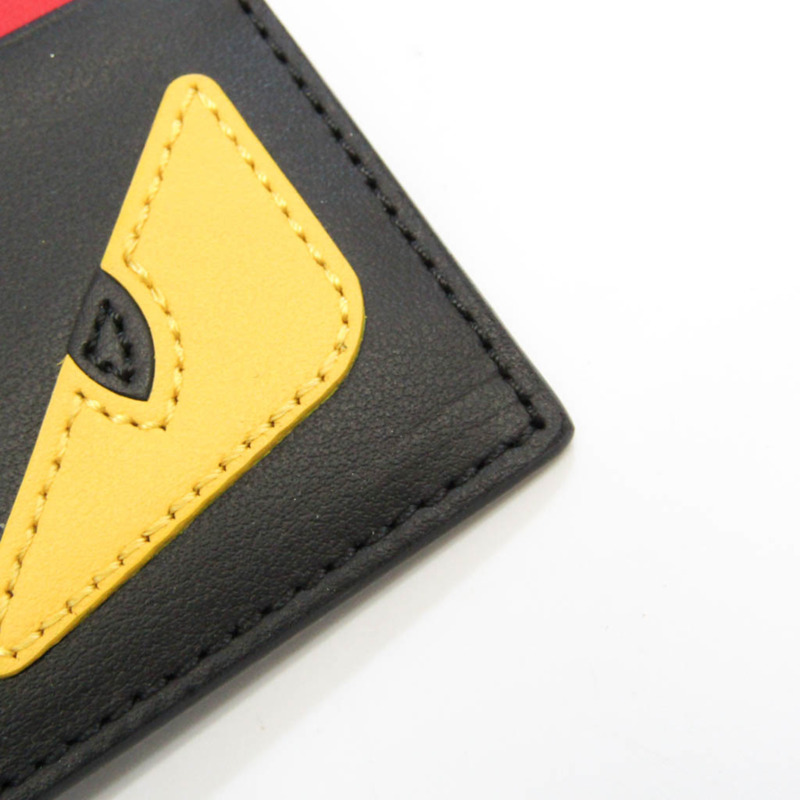 【日本直送】Fendi 商務卡包 Bag Bugs 7M0164 皮革卡包黑色、紅色、黃色-5
