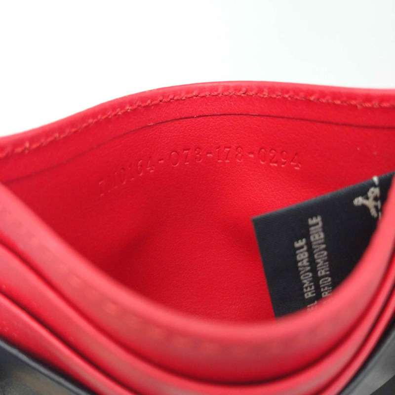 【日本直送】Fendi 商務卡包 Bag Bugs 7M0164 皮革卡包黑色、紅色、黃色-8