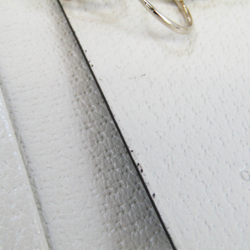 【日本直送】Gucci 127048 男式、女式 GG 帆布皮革鑰匙包 米色、棕色、灰白色-5