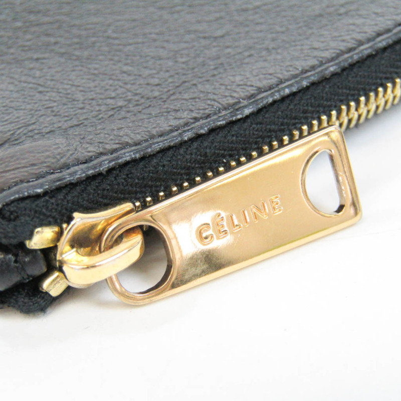 【日本直送】Celine 100093 女士皮革手拿包黑色-6