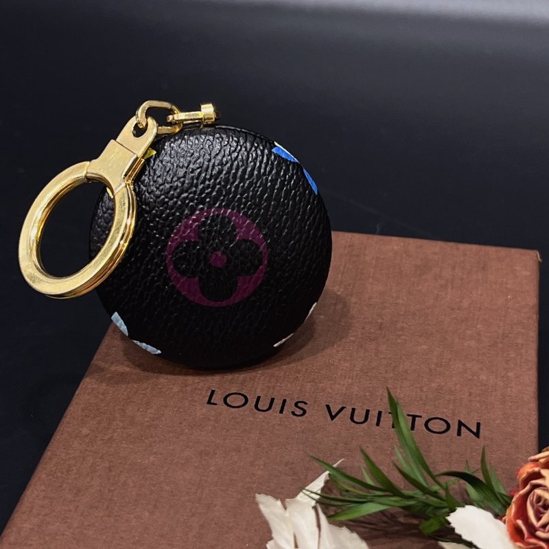 Louis Vuitton LV 黑彩 圓形 手電筒 鑰匙圈/吊飾/掛飾-1