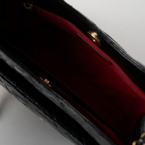 【台灣現貨】CHANEL Hobo 中號經典雙C LOGO牛皮金練斜背包/流浪包(黑/金) 天貓精靈 嬉皮包-3