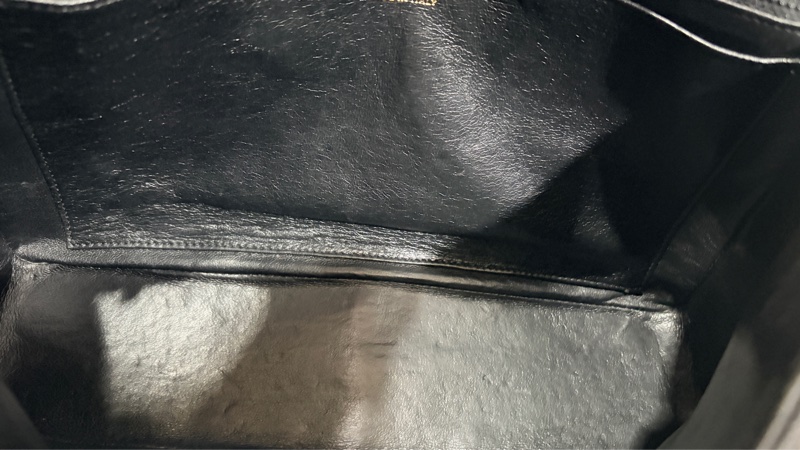 CHANEL 黑色荔枝CF30 經典大型口蓋包-12