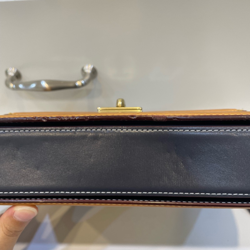 Coach 經典藍 丹寧質感Chambray 香布雷 Hutton 鍊帶肩背包-16