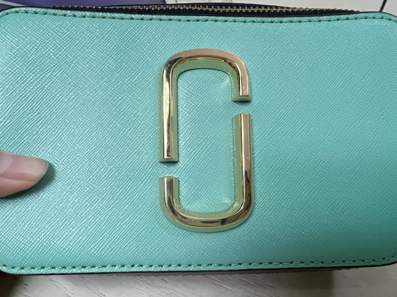 Marc jacobs相機包黃綠配色-11