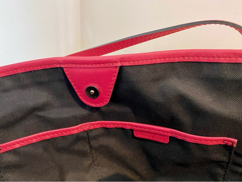 Burberry 經典格紋手包/托特包 桃紅-7