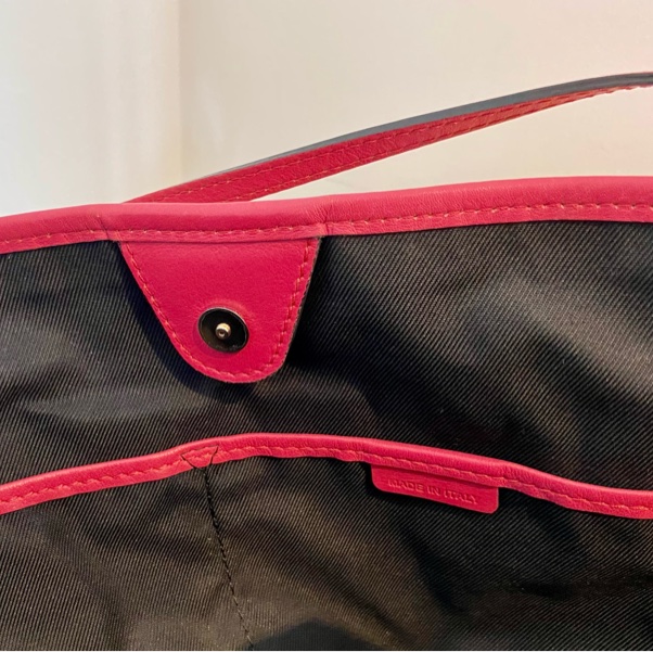 Burberry 經典格紋手包/托特包 桃紅-18