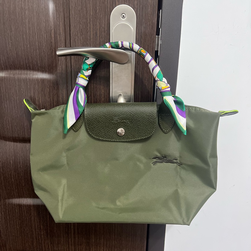 longchamp 森林綠手提包(小款）-0