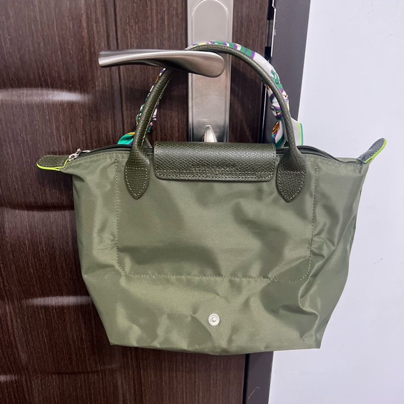 longchamp 森林綠手提包(小款）-2