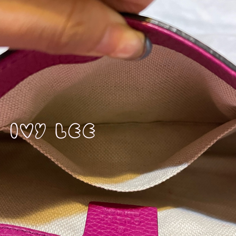 GUCCI SOHO流蘇 桃紅金鍊包 雙G立體LOGO 牛皮扣式 斜背包 肩背包 336752 二手精品-10