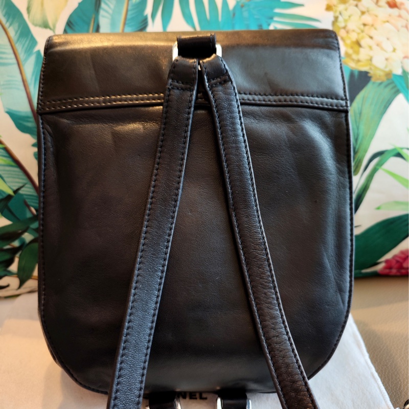 Chanel Vintage 古董小胖敦後背雙肩包-8