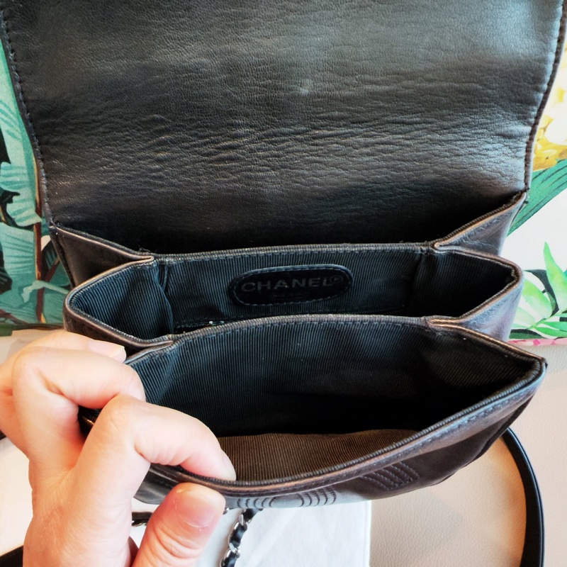 Chanel Vintage 古董小胖敦後背雙肩包-10