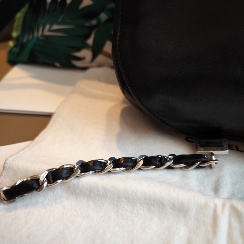 Chanel Vintage 古董小胖敦後背雙肩包-11
