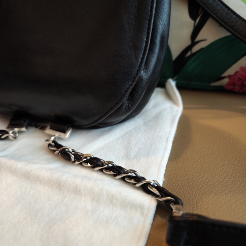 Chanel Vintage 古董小胖敦後背雙肩包-12