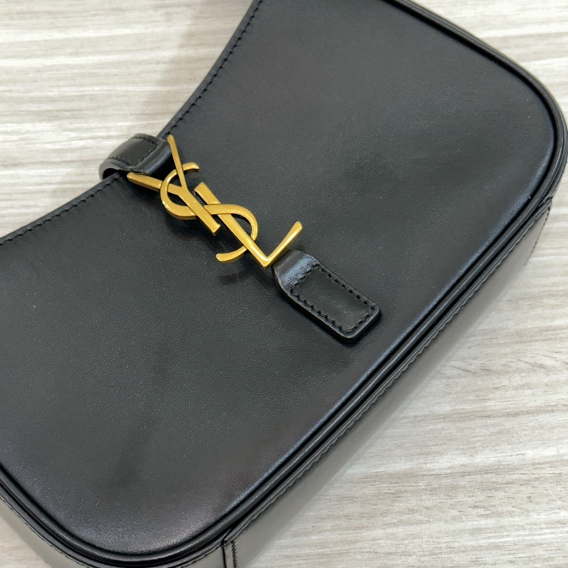 YSL Hobo mini 黑金滑面皮革 Rosé同款-6