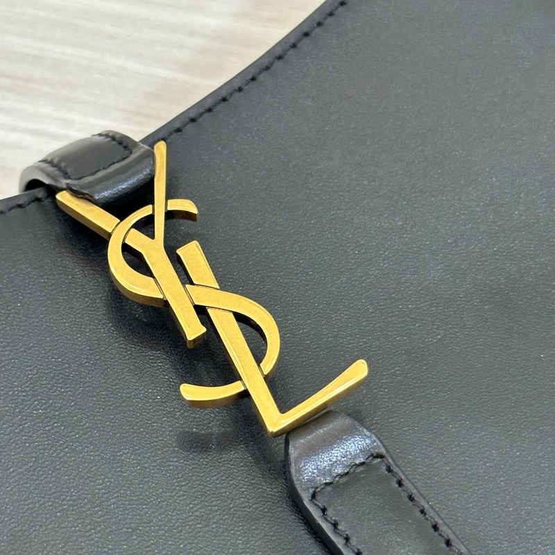 YSL Hobo mini 黑金滑面皮革 Rosé同款-7