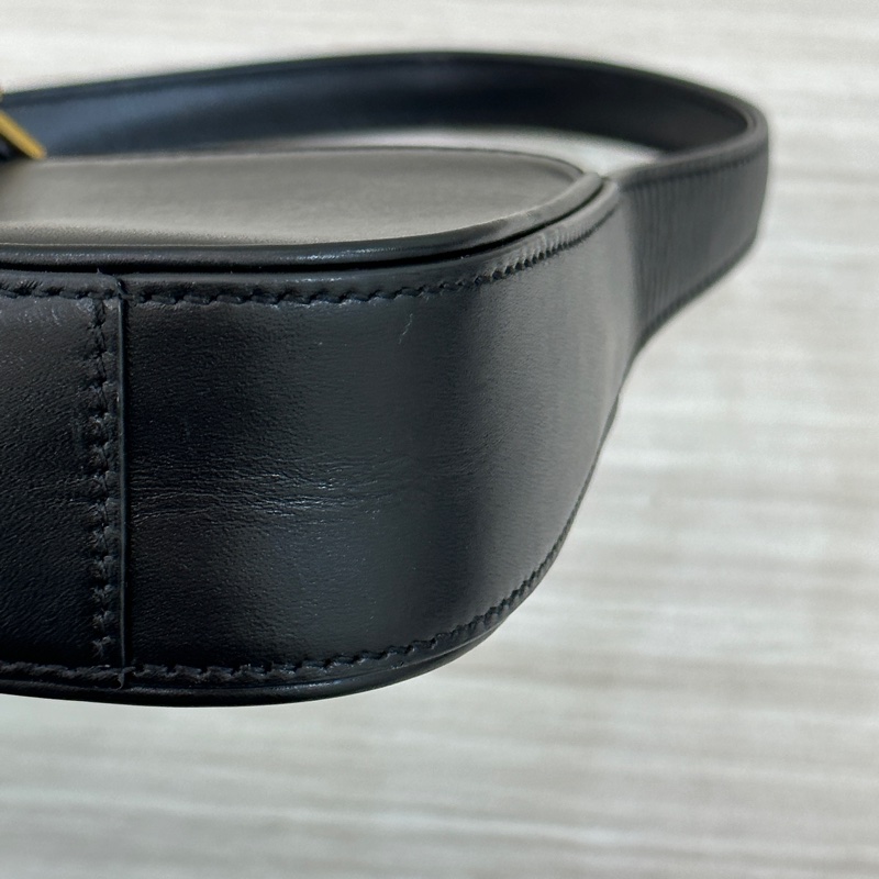 YSL Hobo mini 黑金滑面皮革 Rosé同款-10