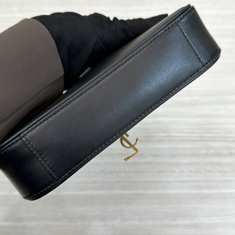 YSL Hobo mini 黑金滑面皮革 Rosé同款-11